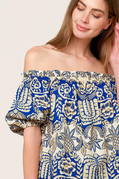 A Day at the Market Woven Top