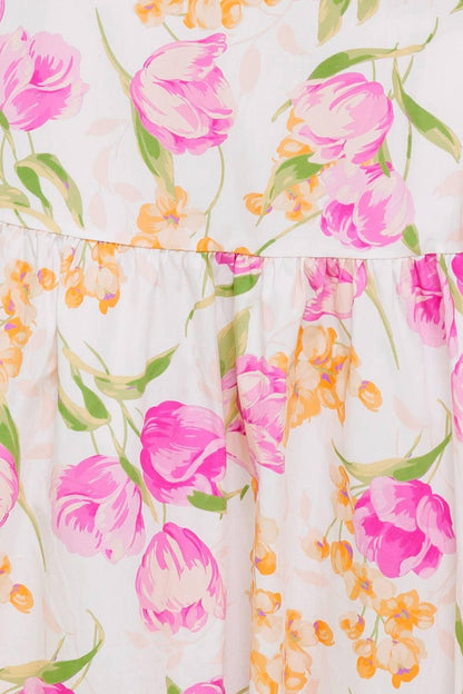 Botanical Bliss Woven Top and Skirt Set