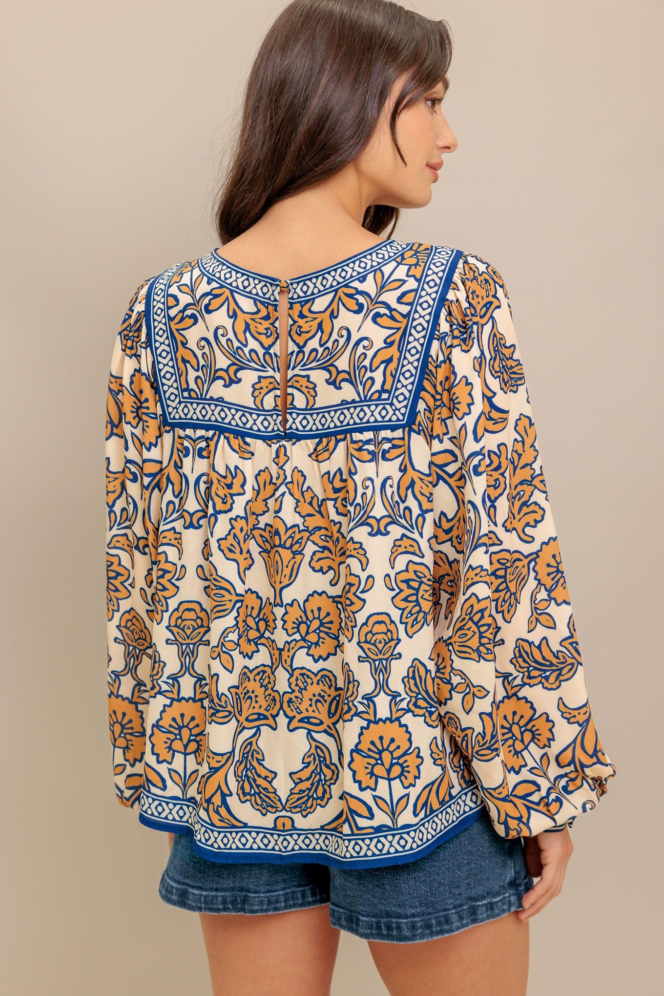 Boheme Meadow Woven Top