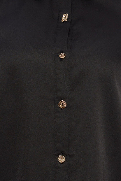 Black Orbit Woven Top