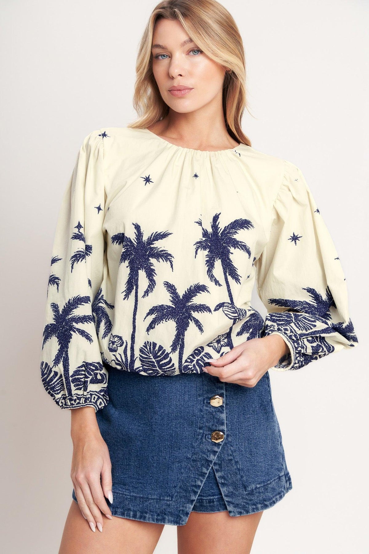 Boho Constellation  Woven Top