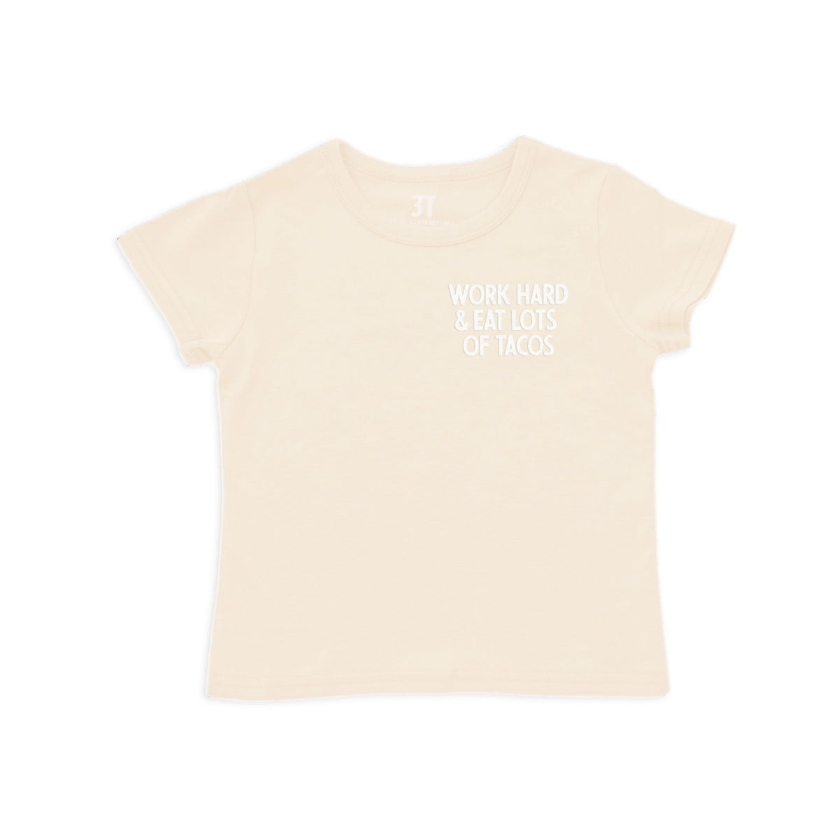 Frankie Jean Work Hard & Eat Tacos Kids Tee