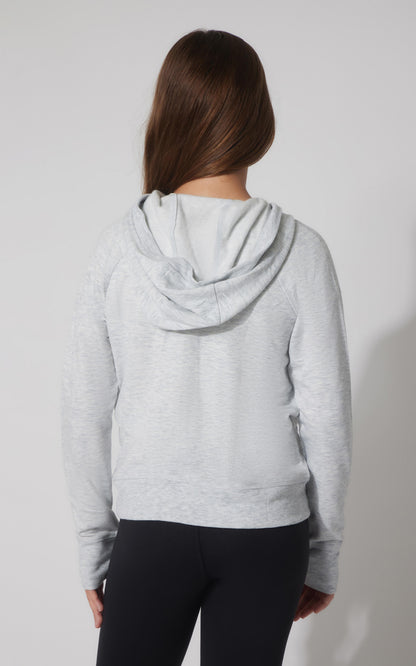 90 Degree by Reflex Girls Brushed Full Zip Hooded Jacket