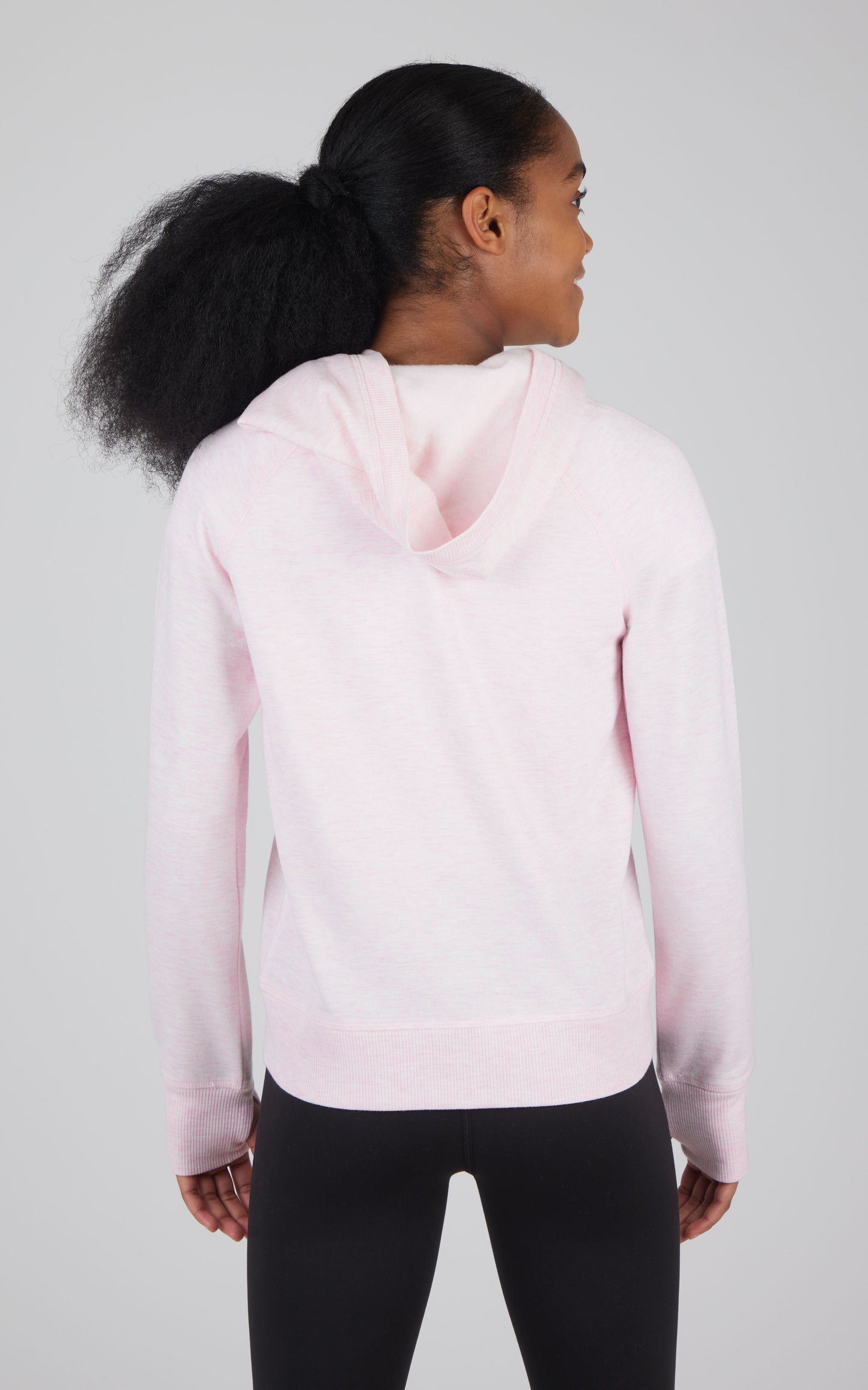 90 Degree by Reflex Girls Brushed Full Zip Hooded Jacket