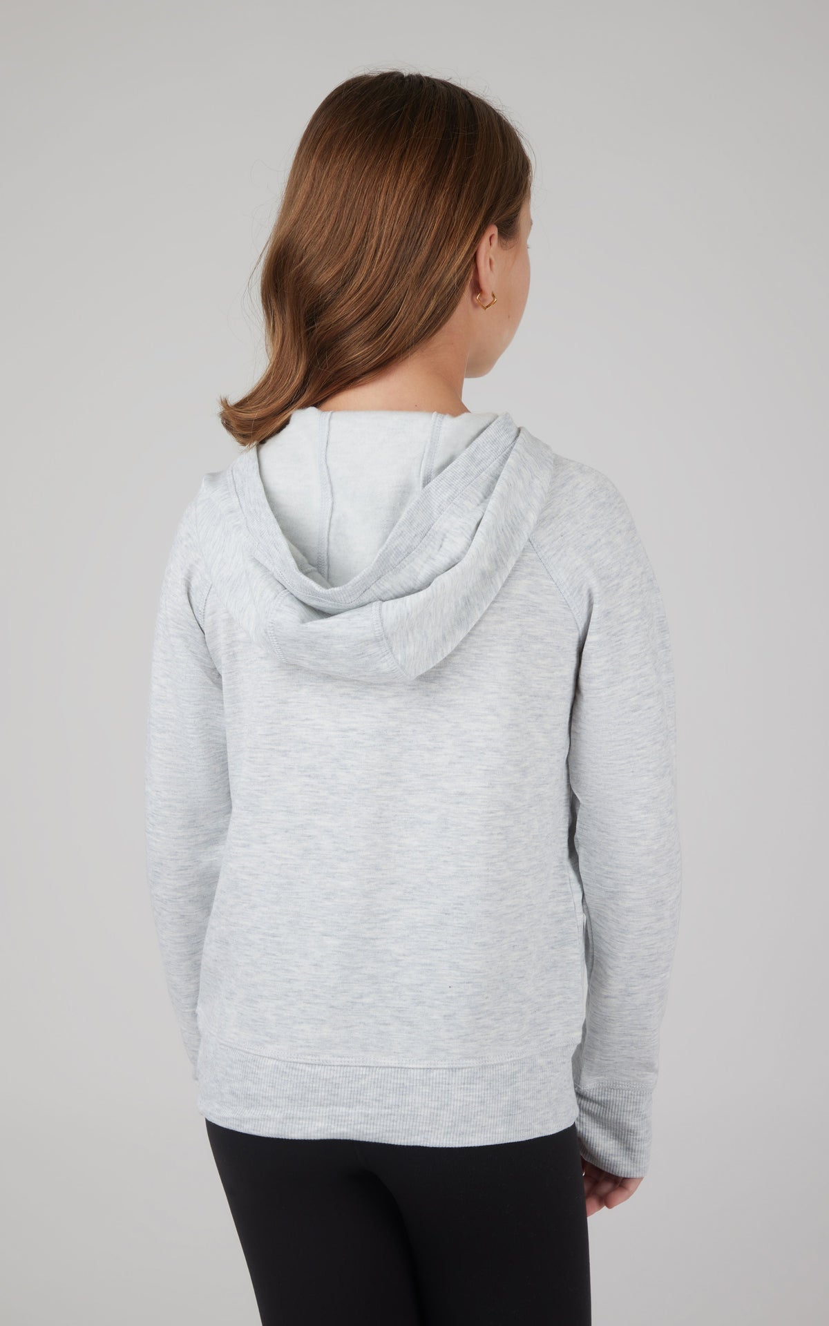 90 Degree by Reflex Girls Brushed Full Zip Hooded Jacket
