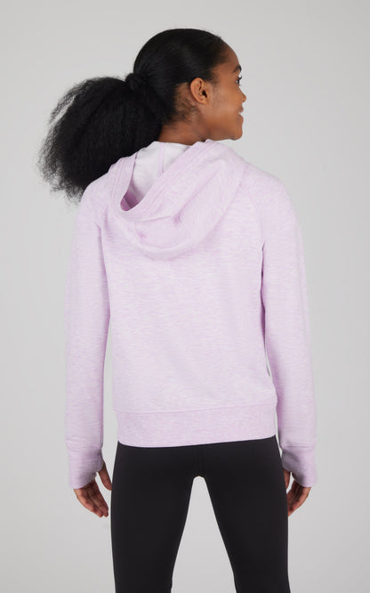 90 Degree by Reflex Girls Brushed Full Zip Hooded Jacket