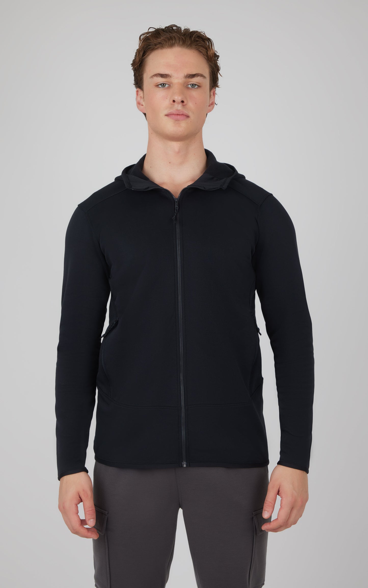 90 Degree by Reflex Men's Softlite Fleece Inside Hoodie Jacket