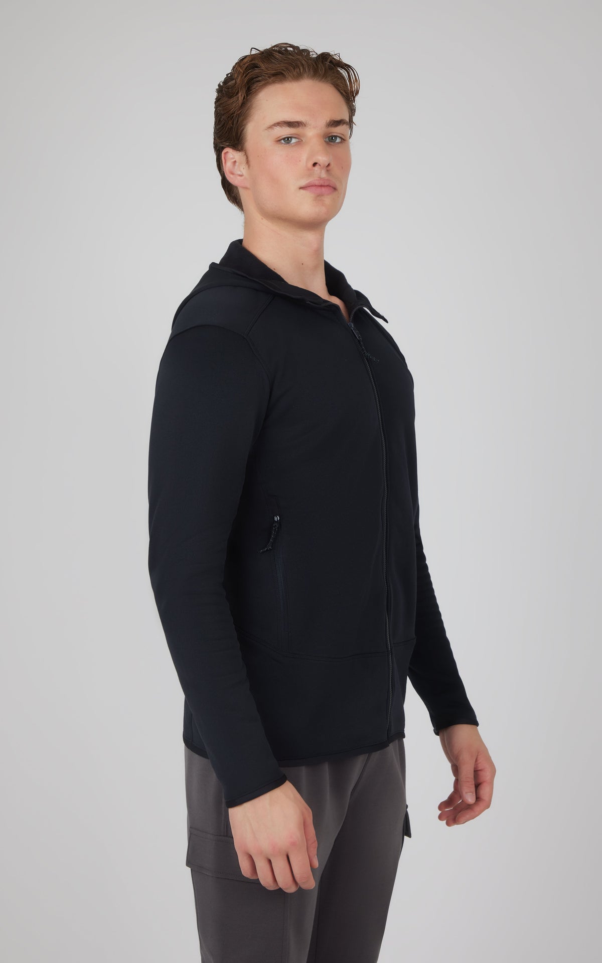 90 Degree by Reflex Men's Softlite Fleece Inside Hoodie Jacket