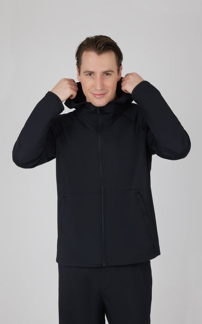 90 Degree by Reflex Men's Brushed Warp Full Zip Hoodie
