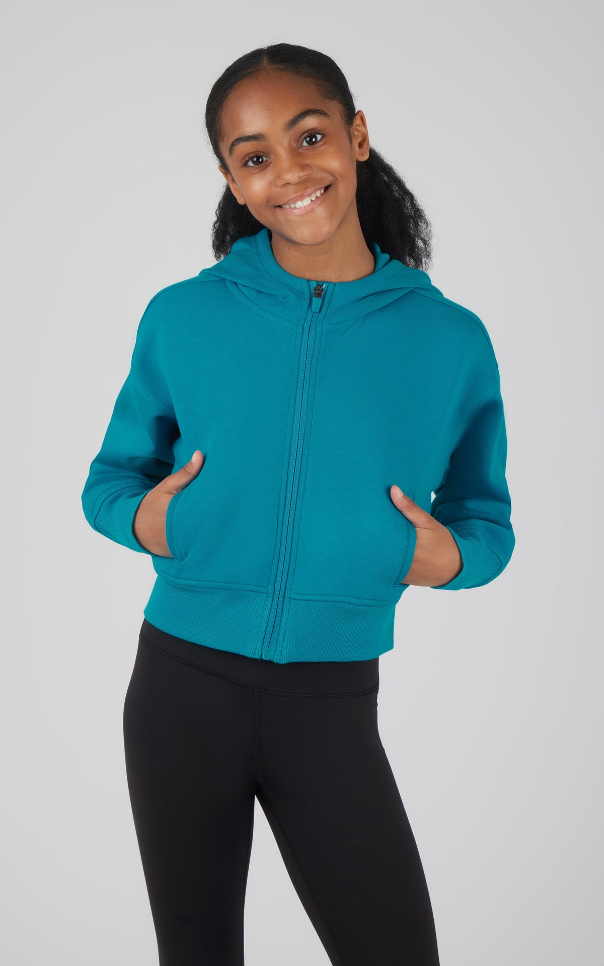 90 Degree by Reflex Girls Softlite Ascend Full Zip Jacket