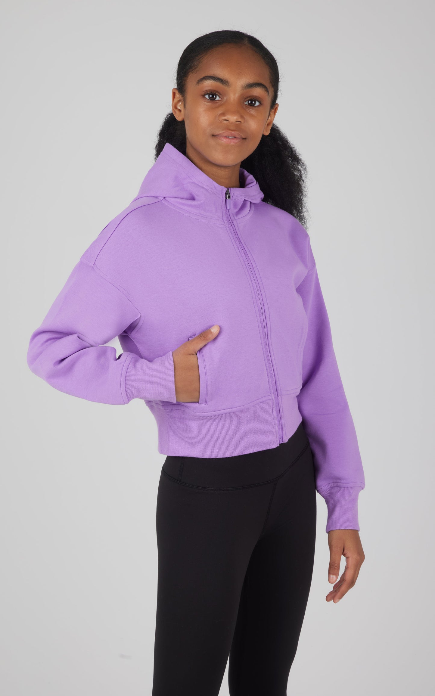 90 Degree by Reflex Girls Softlite Ascend Full Zip Jacket