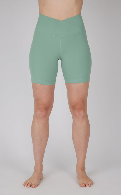 90 Degree by Reflex 2 PK Wonderlink Crossover Waist and Classic 7" Bike Short