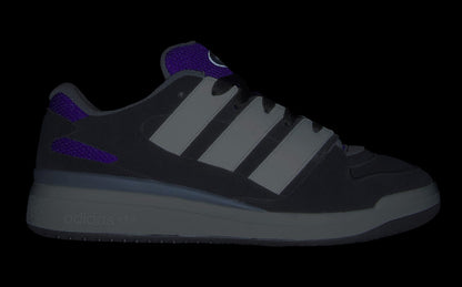 adidas Men's Forum2000 'Black White Collegiate Purple Gum' Sneakers