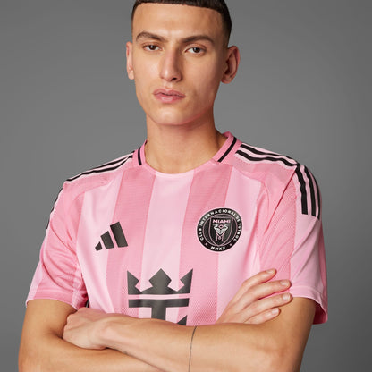 adidas Men's Inter Miami Cf 25/26 Messi Home Authentic Jersey Pink