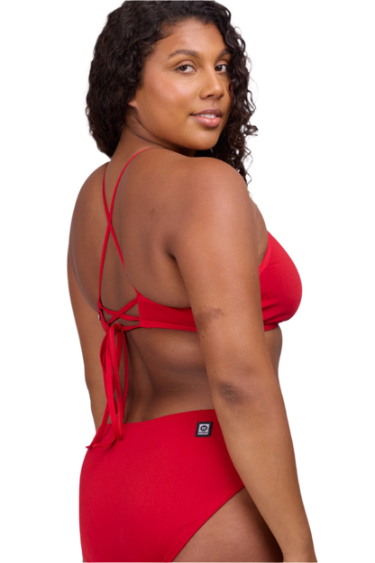 Jolyn Ruth Bikini Top - Red