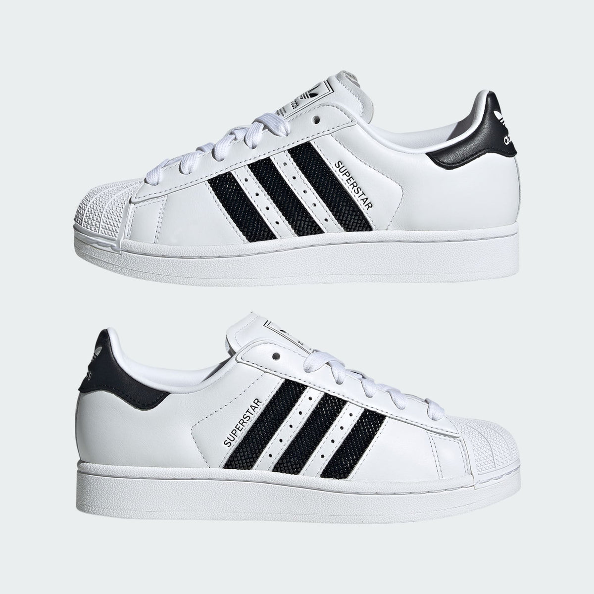 adidas Women's Superstar Ii 'White Black Beaded Stripes'
