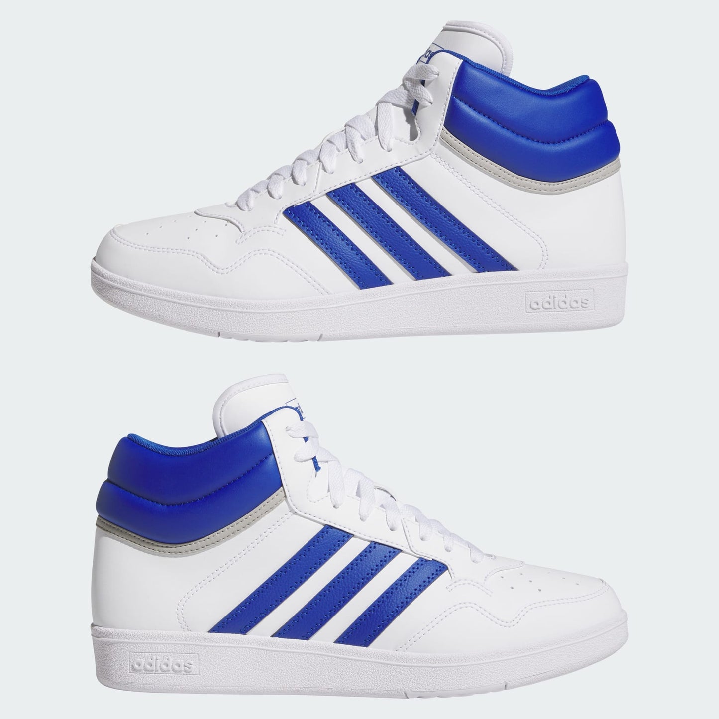 adidas Men's Hoops 4.0 Mid 'Cloud White Royal'