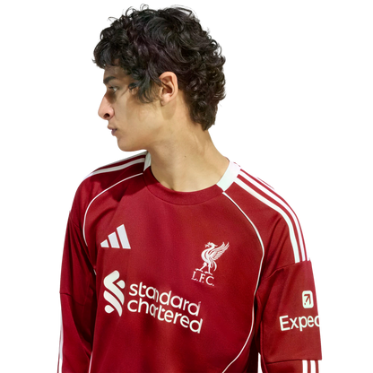 Adidas Liverpool 25/26 Long Sleeve Home Jersey