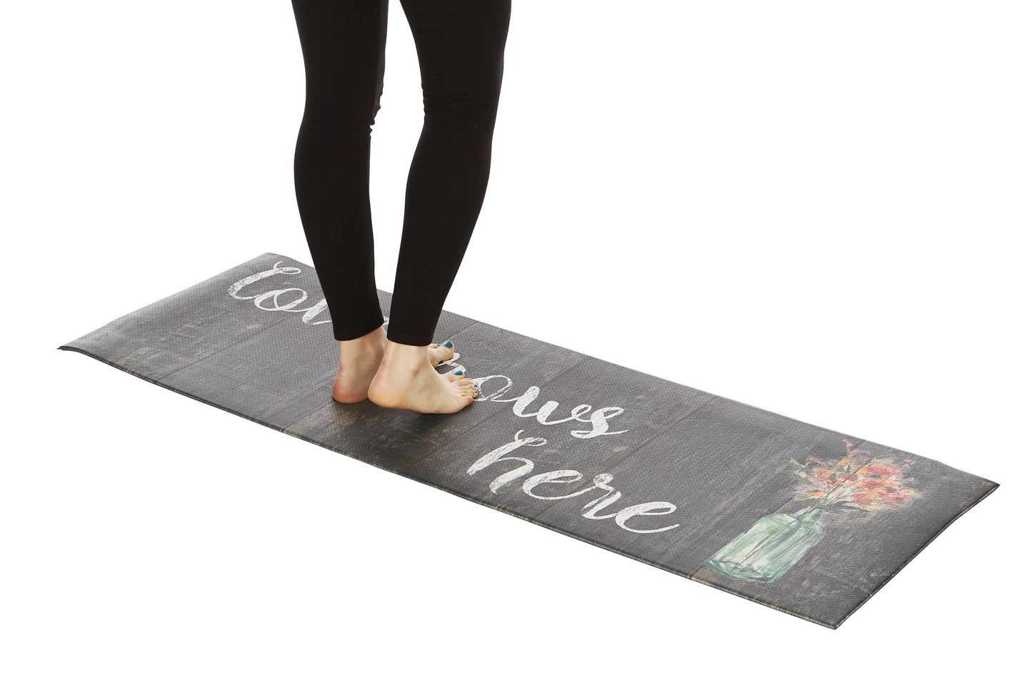 20"x55" Oversized Cushioned Anti-Fatigue Kitchen Runner Mat (Love Grows Here)