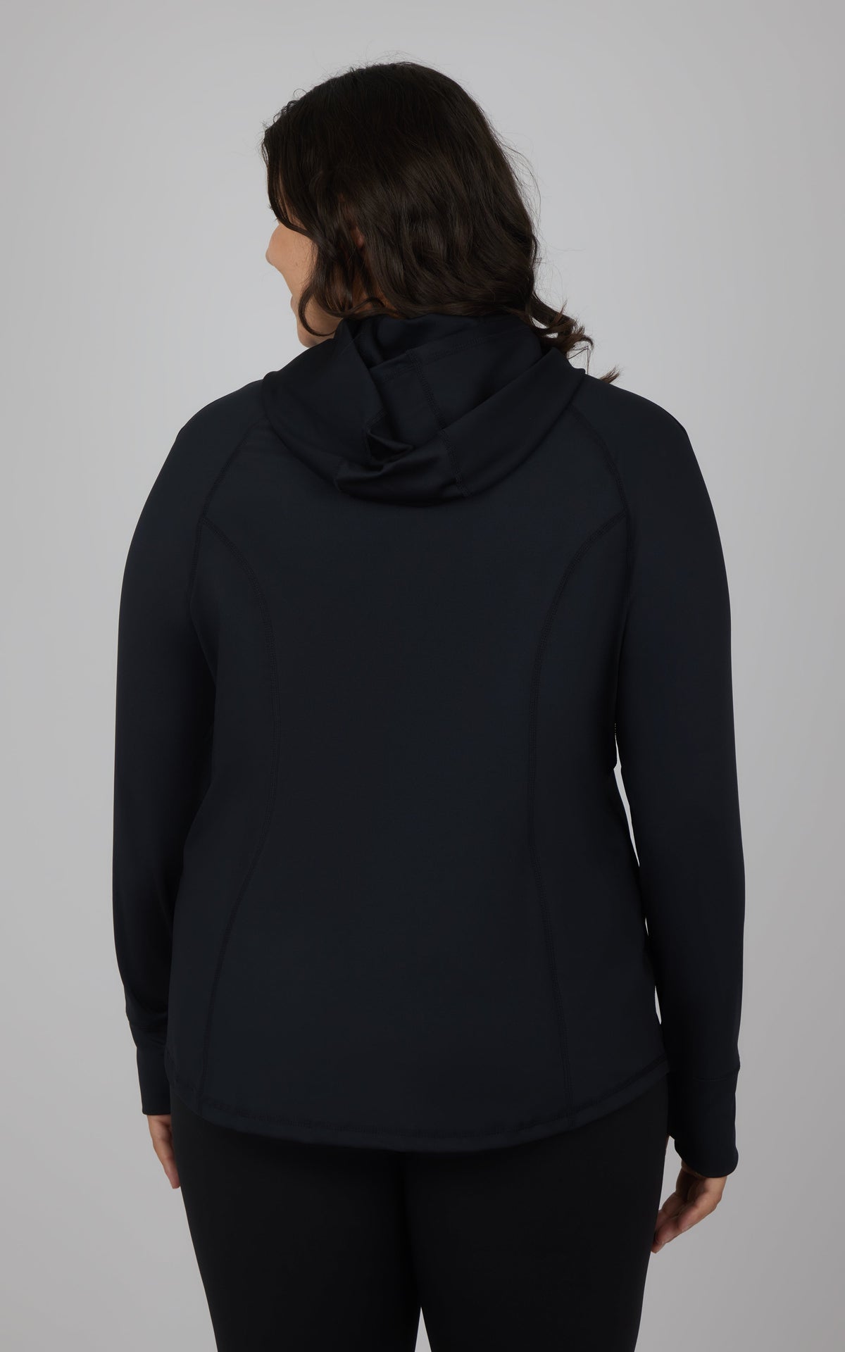 90 Degree by Reflex Plus Slim Fitted Full Zip Hooded Jacket