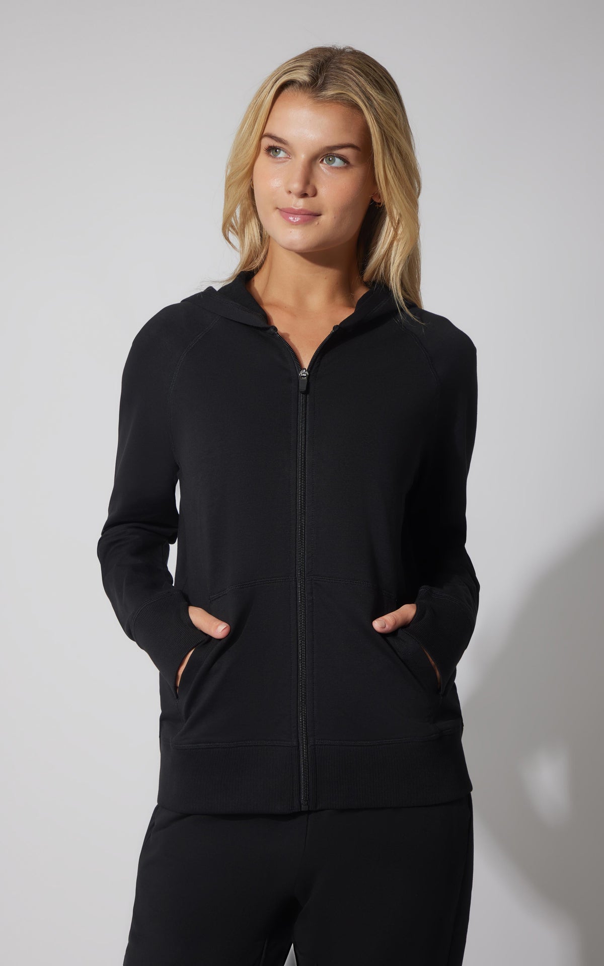 90 Degree by Reflex Terry Everyday Full Zip Hoodie Jacket