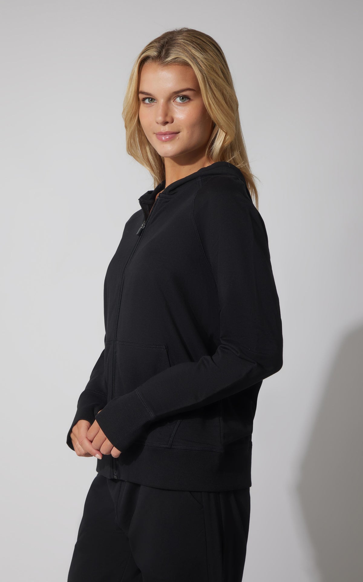 90 Degree by Reflex Terry Everyday Full Zip Hoodie Jacket