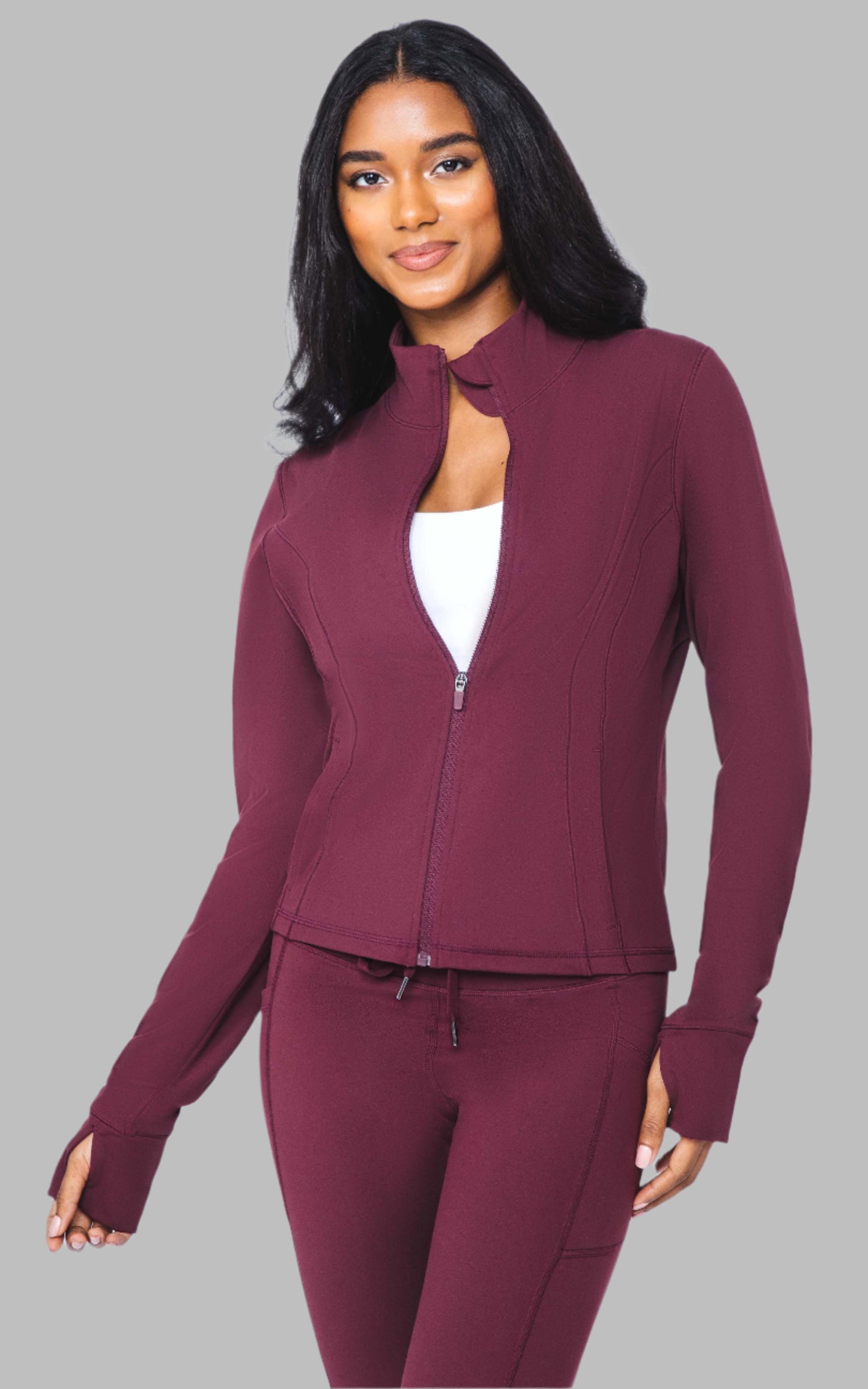 90 Degree by Reflex Carbon Interlink Slim Fit Jacket