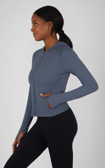 90 Degree by Reflex Lux Full Zip Hoodie