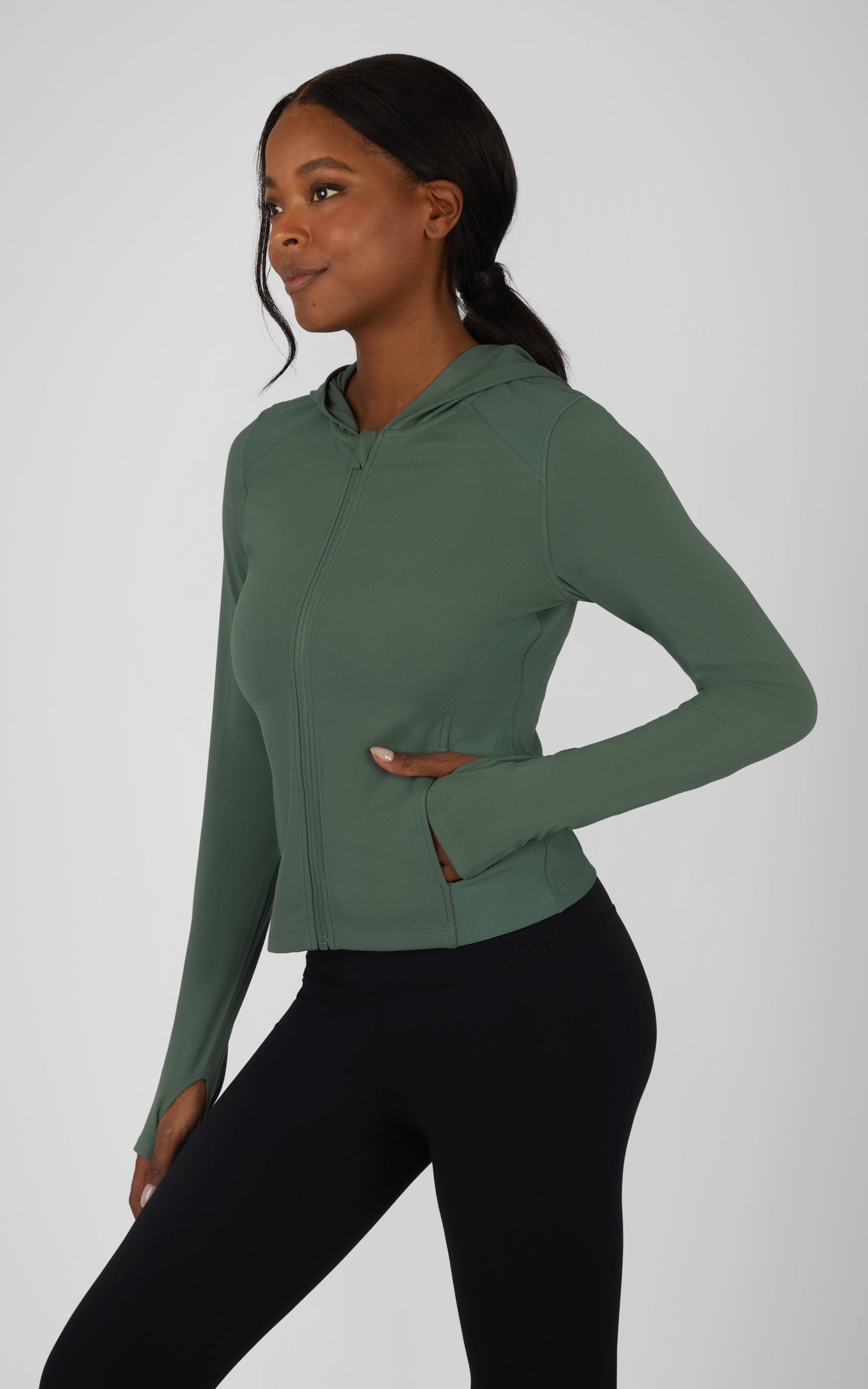 90 Degree by Reflex Lux Full Zip Hoodie