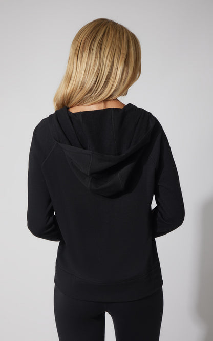 90 Degree by Reflex Brushed Terry Hoodie Jacket