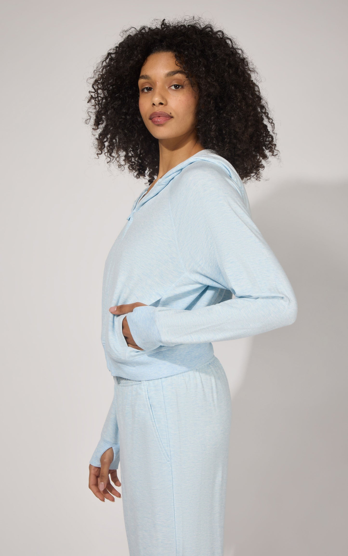 90 Degree by Reflex Modal Terry Full Zip Hoodie