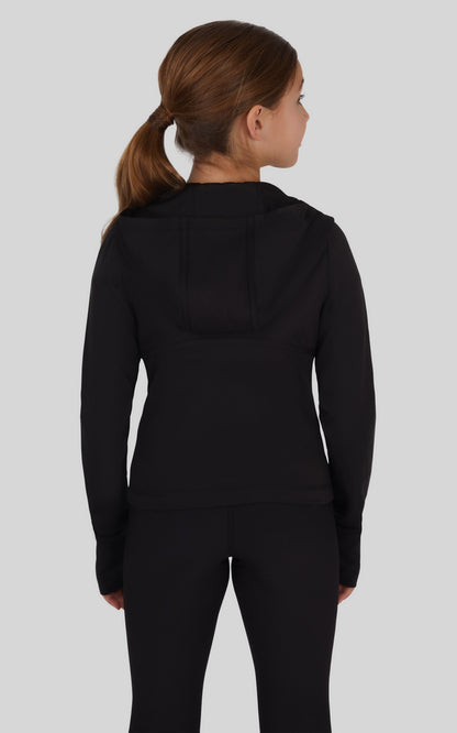 90 Degree by Reflex Girls Lux Full Zip Hooded Jacket