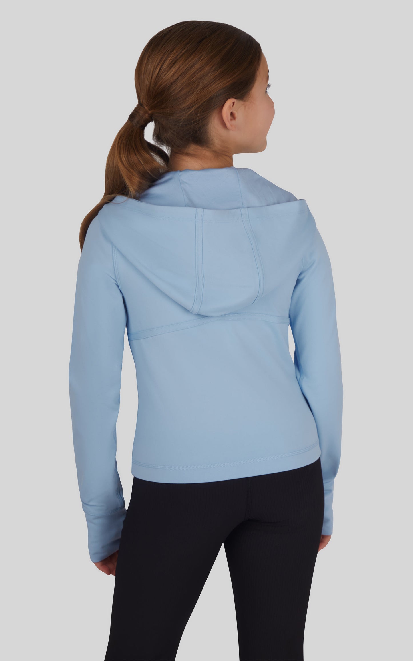 90 Degree by Reflex Girls Lux Full Zip Hooded Jacket