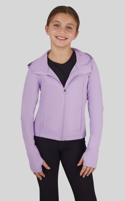 90 Degree by Reflex Girls Lux Full Zip Hooded Jacket