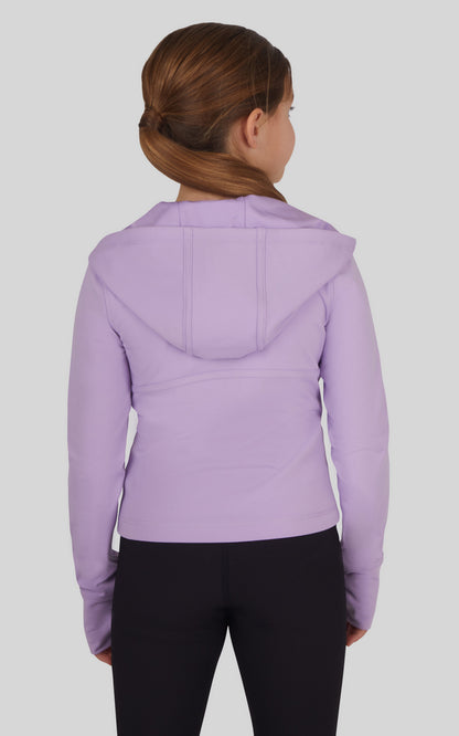 90 Degree by Reflex Girls Lux Full Zip Hooded Jacket