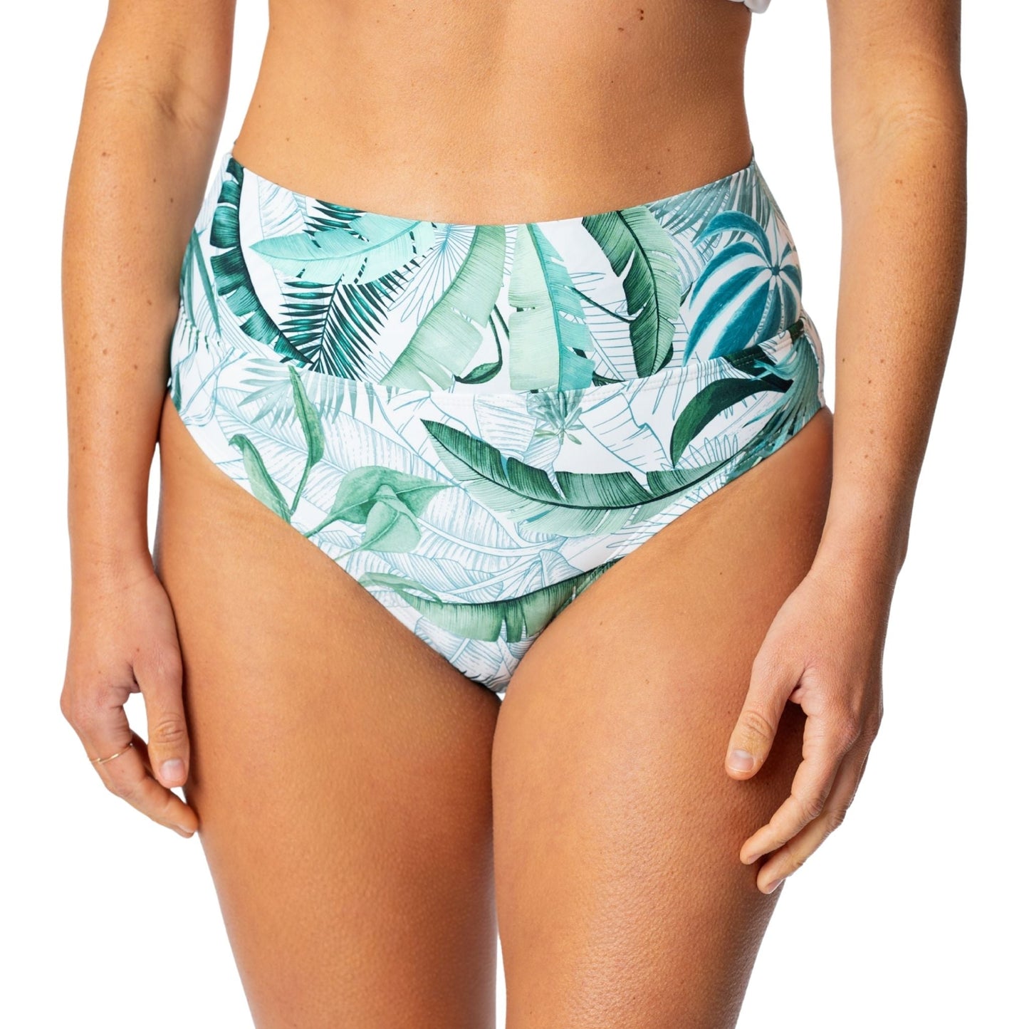 Jantzen Barbara Convertible Bottom - Palm Toile White