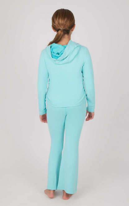90 Degree by Reflex Girls 2 PC Hoodie and Flared Leg Pant