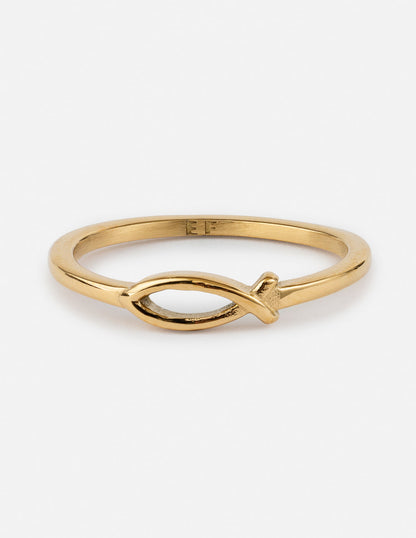 Elevated Faith Jesus Fish Ring