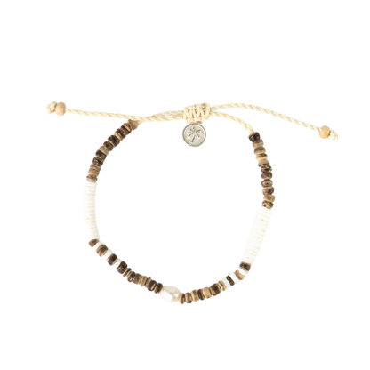 Pineapple Island Kauai Surfer Bracelet - Brown Multi