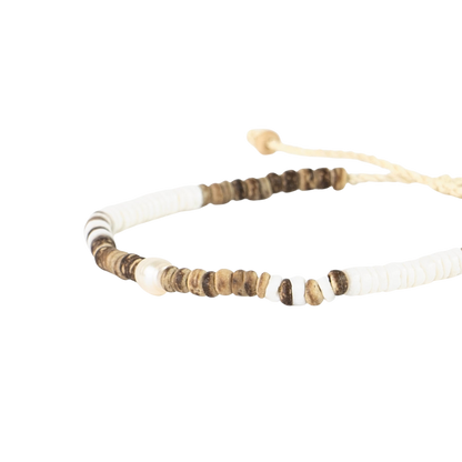 Pineapple Island Kauai Surfer Bracelet - Brown Multi