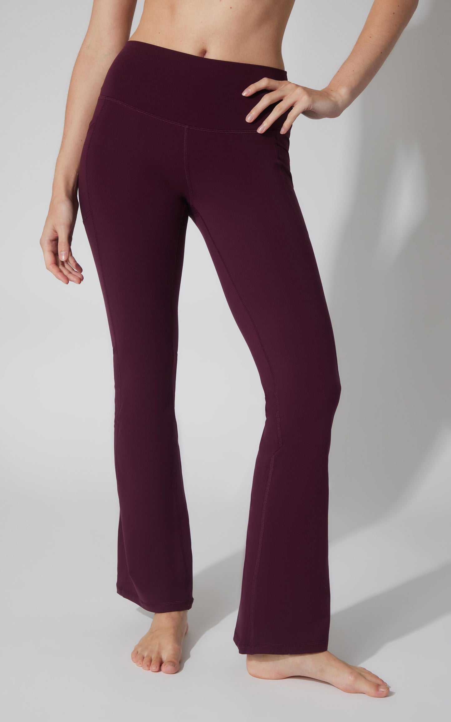 90 Degree by Reflex Polarlux Tribeca Elastic Free Full Length Side Pocket Flare Leg Pant