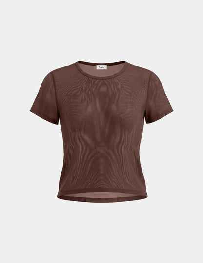 Mesh Short Sleeve Top