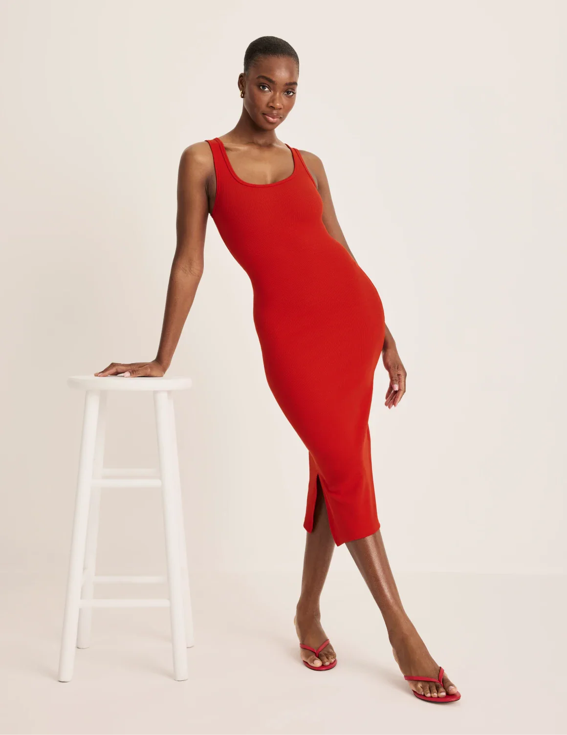 SculptRib™ Cotton Tank Dress
