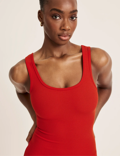 SculptRib™ Cotton Tank Dress