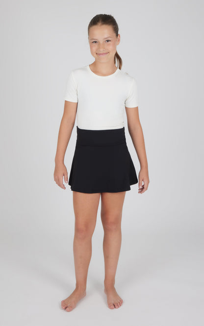 90 Degree by Reflex Girls 2 PK Lux Fold Over Skort