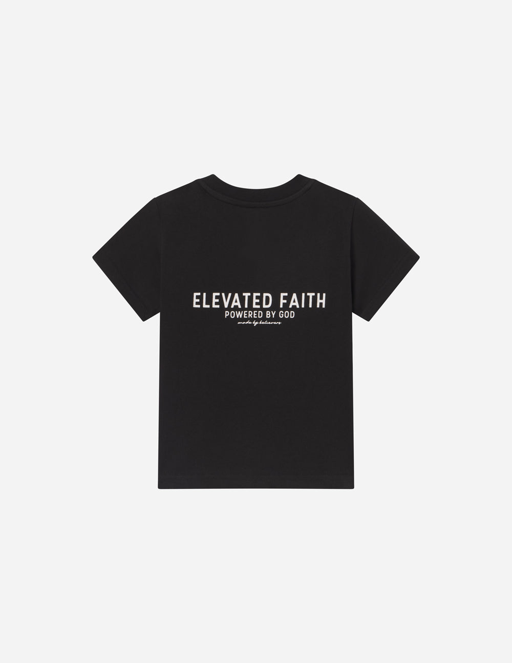 Elevated Faith Kingdom Club Black Kids Tee