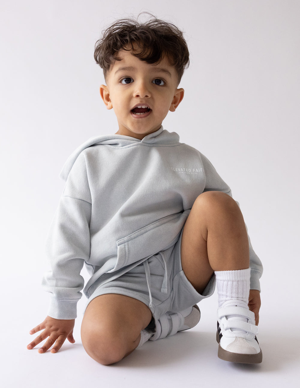 Elevated Faith Kingdom Club Blue Kids Hoodie