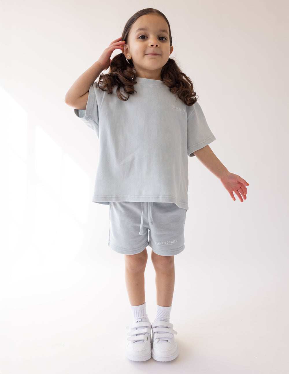 Elevated Faith Kingdom Club Blue Kids Short
