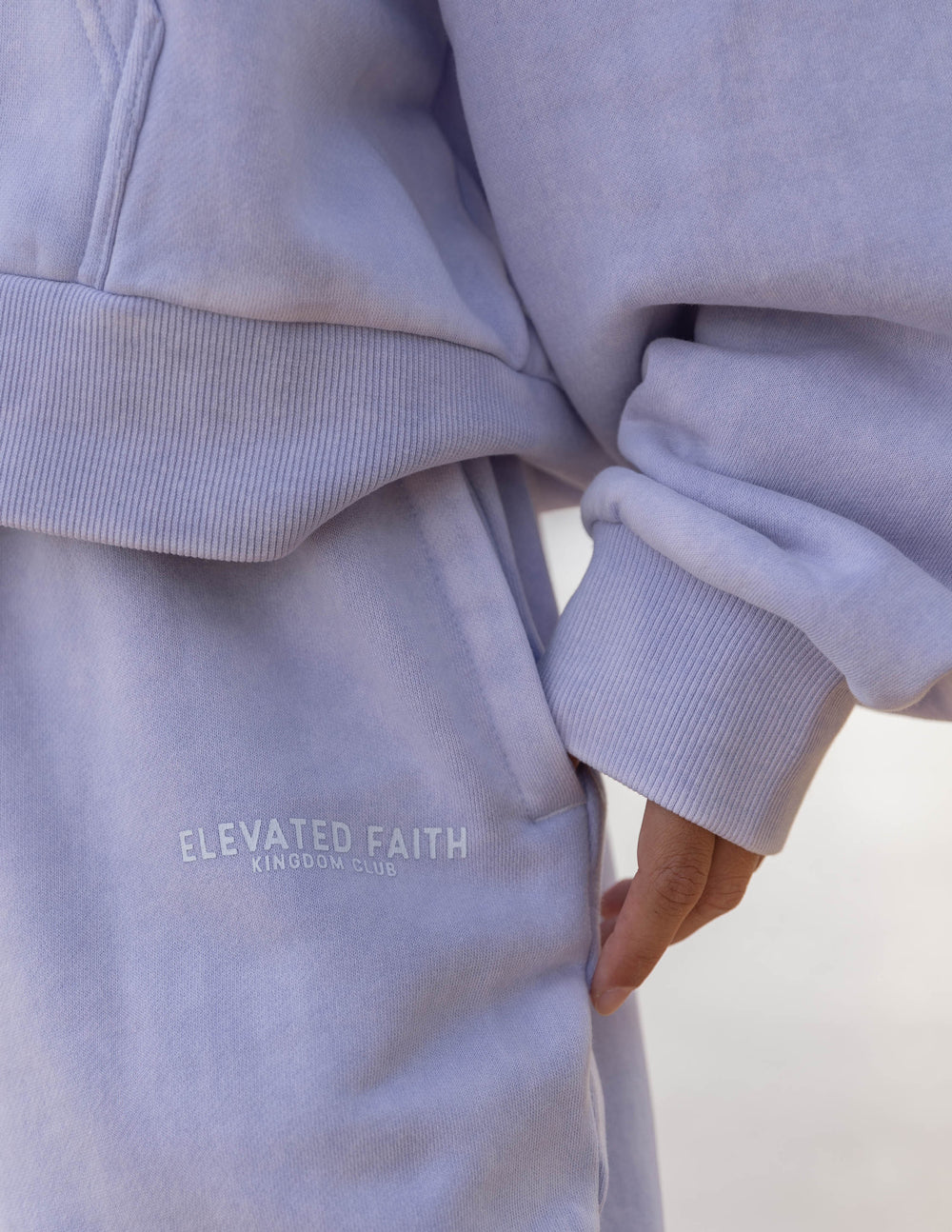 Elevated Faith Kingdom Club Lavender Wide Leg Sweatpant