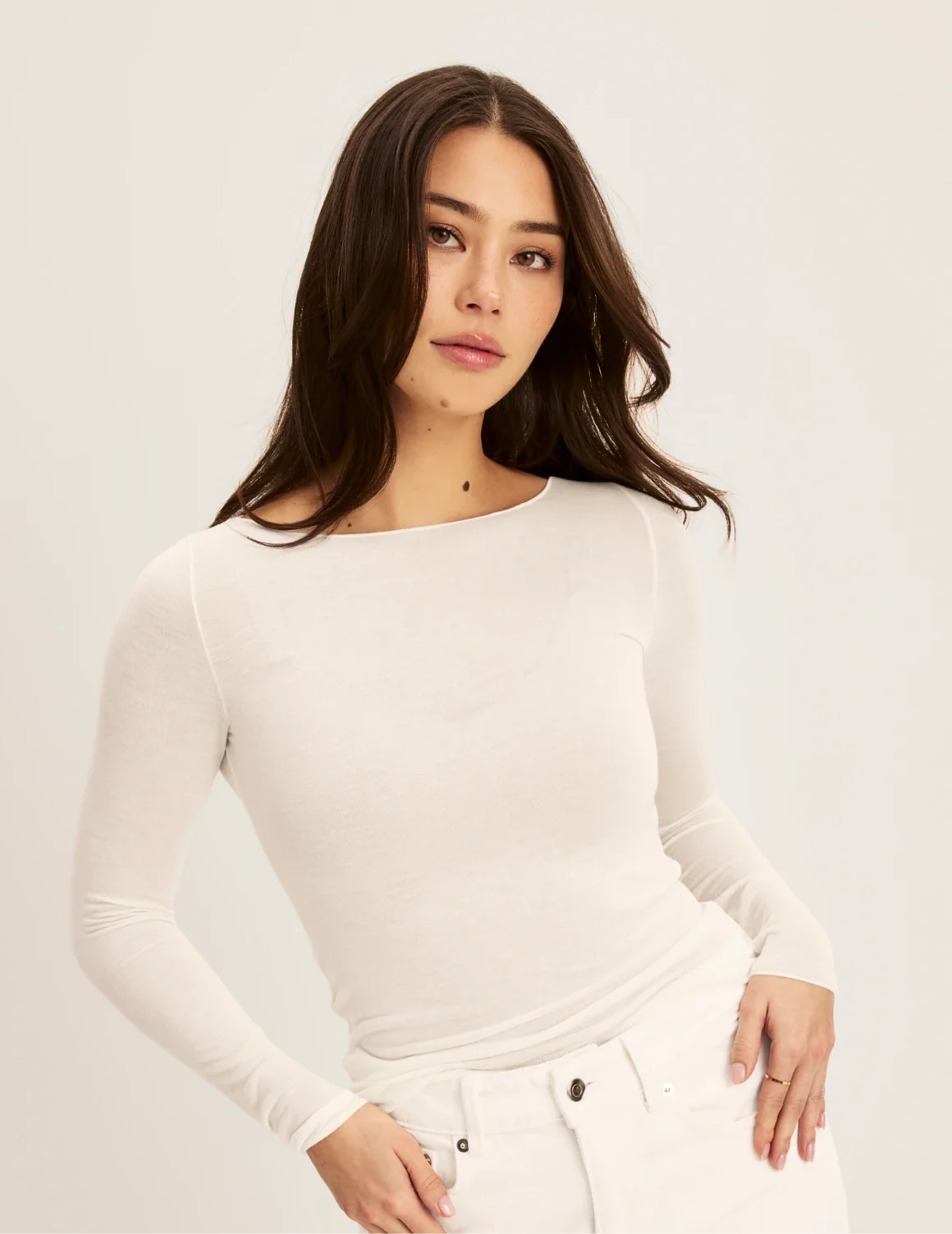 Cashmere Mist Boatneck Top